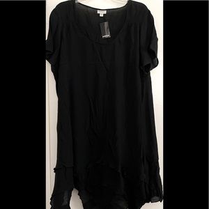 NEW cute handkerchief bottom, quality, lightweight, scoop neck TOP OR DRESS